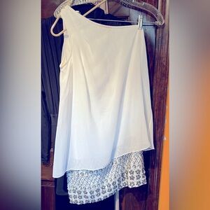 Aidan By Aidan Mattox Sequin One Shoulder Dress - Size 2